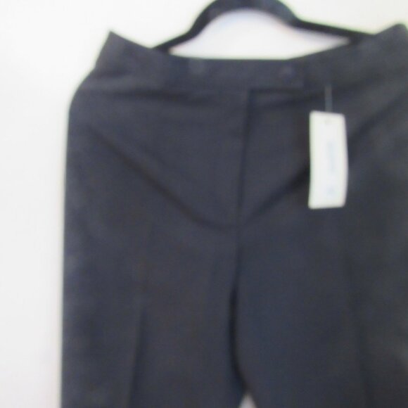 Emilio Bravini Slacks, Black, Rear Button Pockets, Size 8, Made in Canada   E445 - Picture 2 of 7